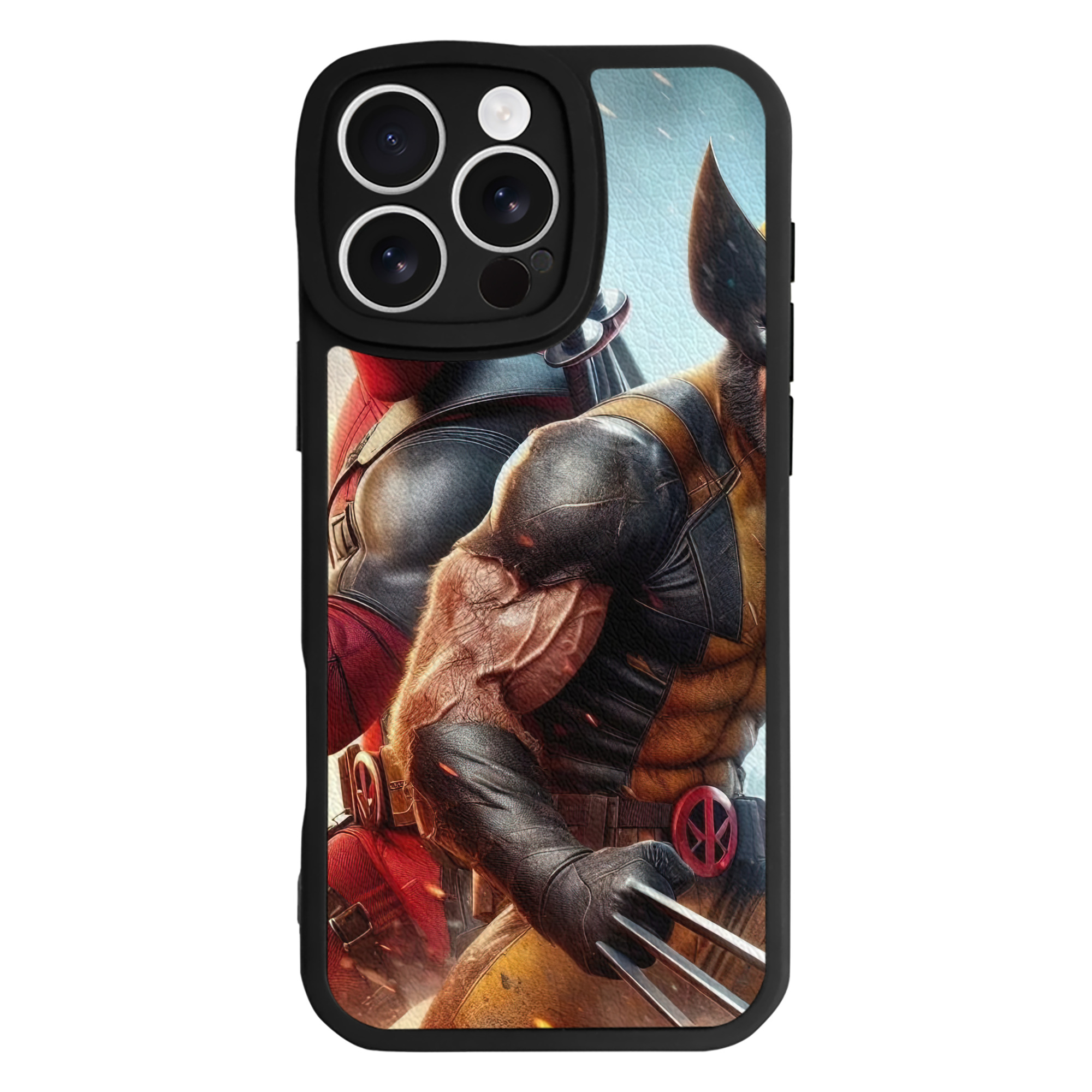 （画像用） Deadpool デッドプール 【iPhone 16シリーズ対応】シリコンスマホケース（レザー調） 材質：シリコン